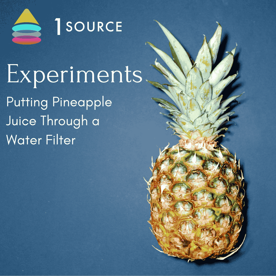 Pineapple Juice in a Water Filter
